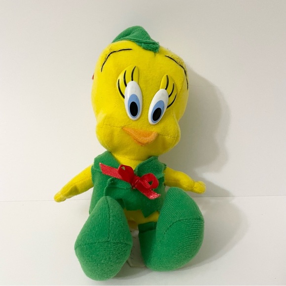 1992 Warner Brothers Tweety Bird Robin Hood Plush Toy 8” Tall - Picture 13 of 13